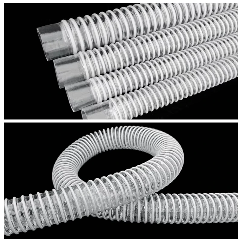 20/25/32/40/50mm Fish Tank Corrugated Hose Aquarium Durable Corrugated Pipe Soft Rubber Head Inlet and Outlet Hose Water Pipe