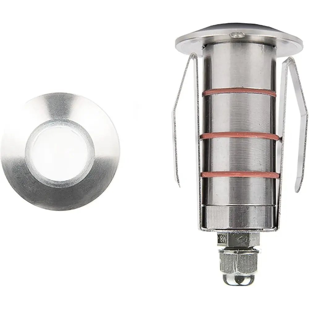 

Светильник WAC Landse Lighting, светодиодный, 12В, круглый, со скошенным верхом, встраиваемый, 3000K, из нержавеющей стали