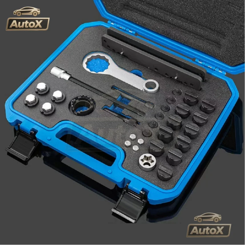 

Auto X T40331 Engine timing tool for Audi Porsche 3.0T 2.9T Hybrid CXT EA839 engine camshaft lock timing tool kit