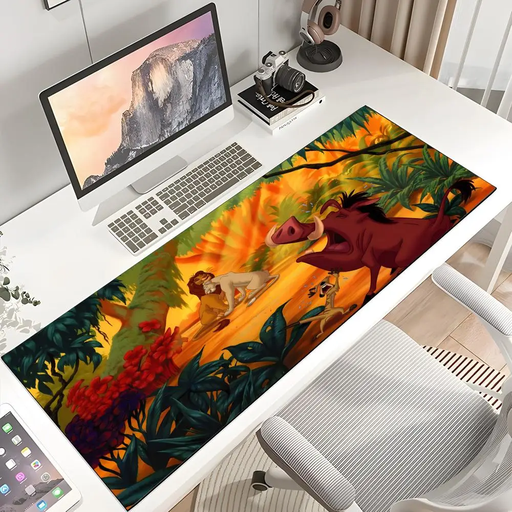 Disney The Lion King Mouse Pad Gamer Mousepad Baby Bear Mouse Pad Large Mouse Mat Natural Rubber Desk Rug PC Desk custom made