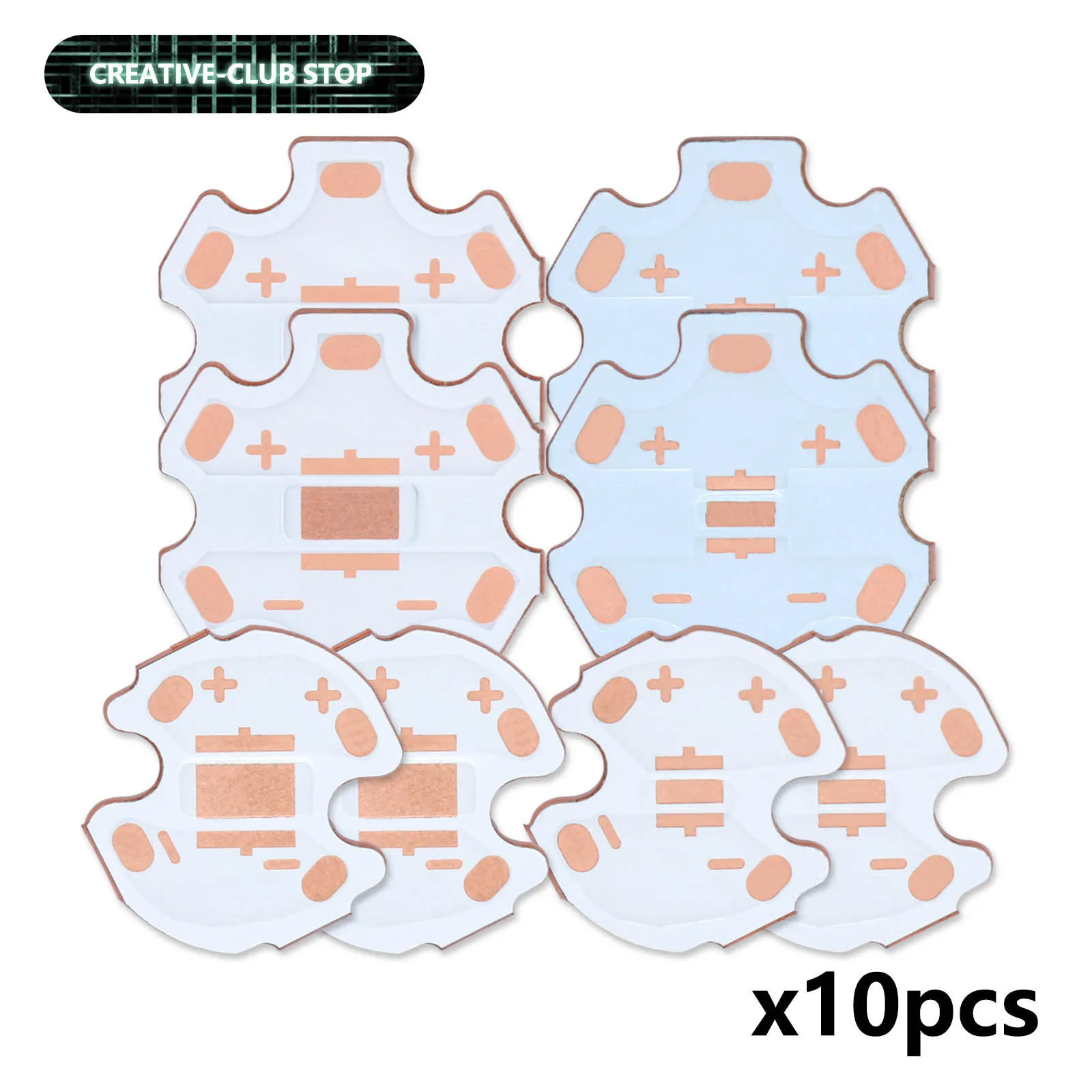 

10pcs 3535 5050 Copper PCB XPG XPG2 XPE2 XML XML-2 XHP50 MKR T6 U2 LED PCB 20mm Copper Star 16mm Heatsink Substrate PCB DIY