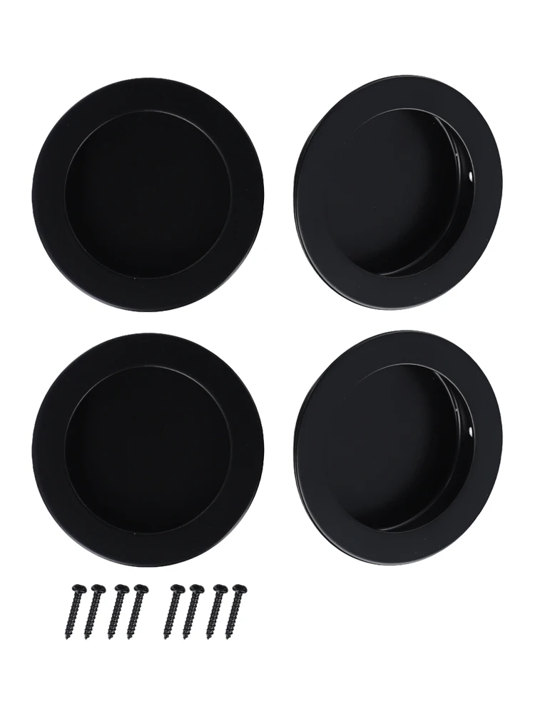 Home Improvement Black Door Handle Heavy Use Smooth And Safe Design Solid Stainless Steel For Kitchen Applications