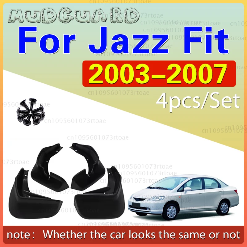 

For Honda Jazz Fit Hatchback 2003 2004 2005 2006 2007 4pcs Mud Flaps Mudflaps Front Rear Fender Guard Mudguards Car Accessories