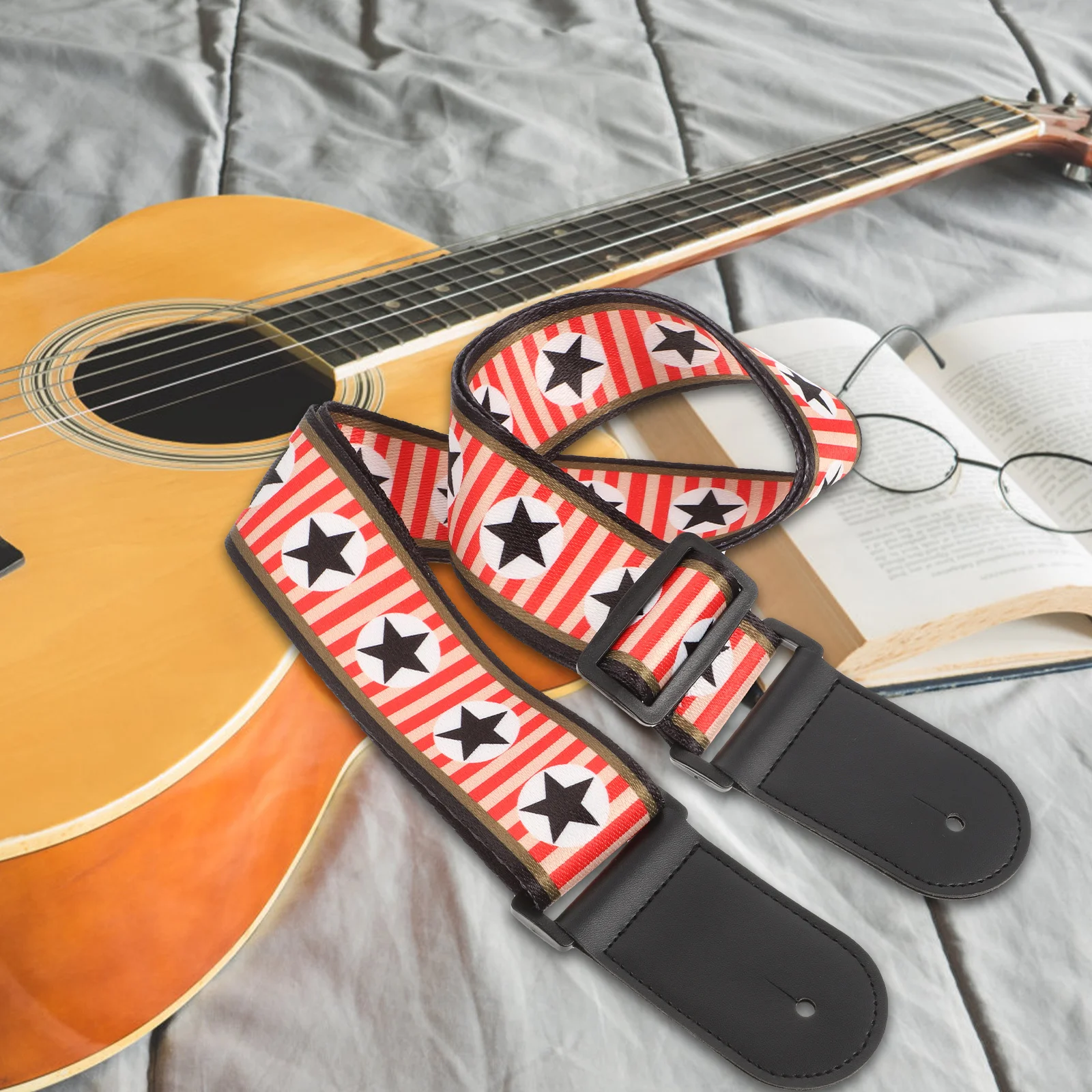 

Guitar Capo Strap Accessories for Men Youth Classical Belt Electric Wide Ukulele Straps