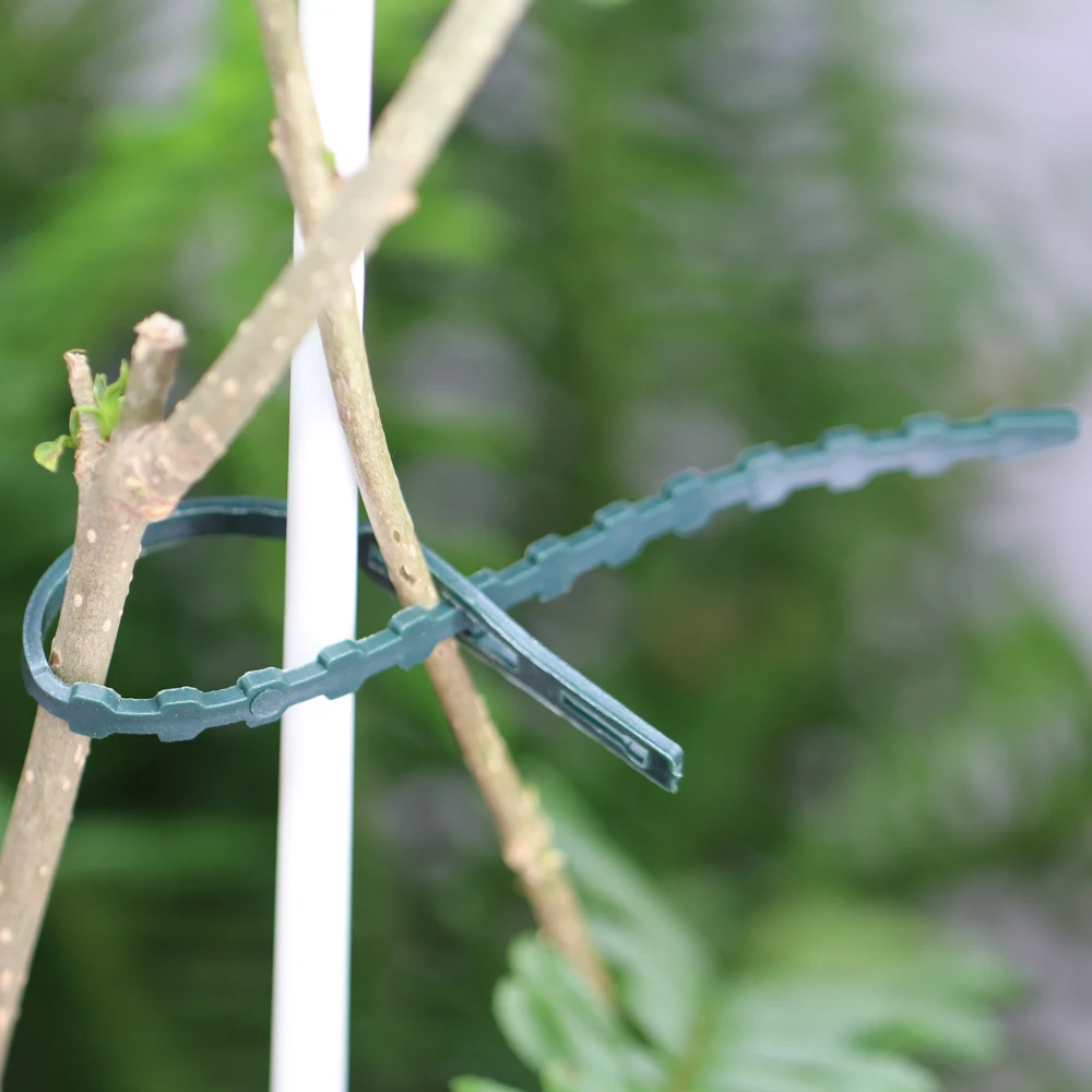 13/11/17/23cm ajustable planta de plástico Cable reutilizable arbusto sujetador para jardín árbol escalada apoyo tomate en rama madre Clip