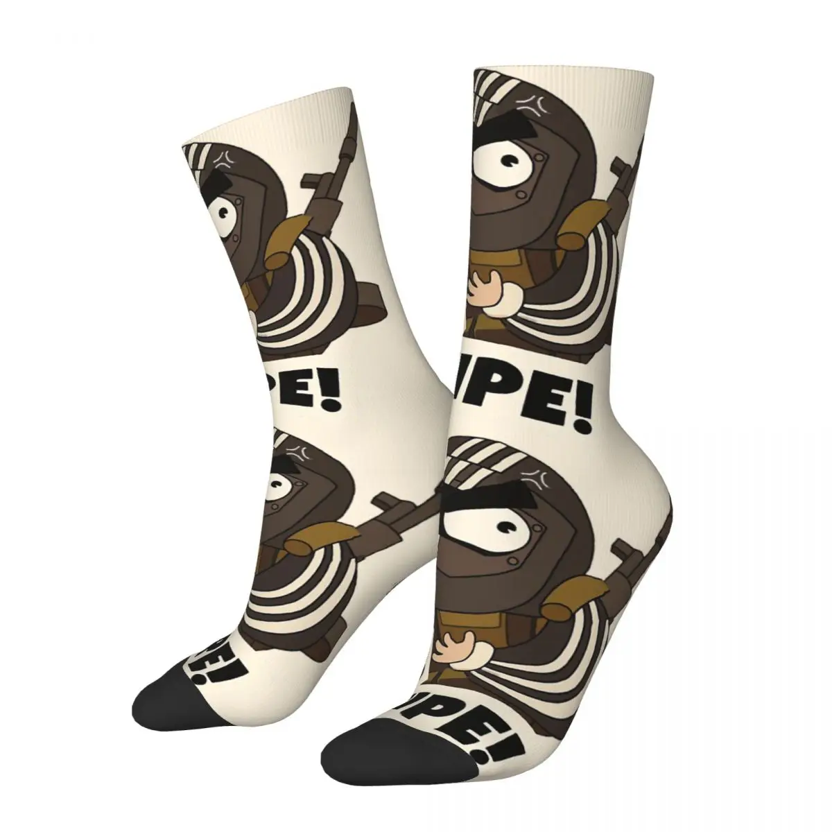 Hip Hop Retro GIB WISCHEN Verrückte Männer compression Socken Unisex Flucht aus Tarkov FPS RPG MMO Spiel Harajuku Muster crew Socke