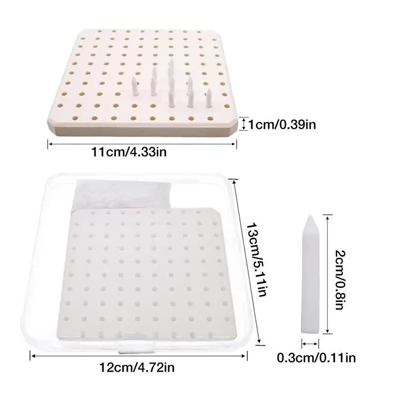 Palniki wielokrotnego użytku ognioodporne podkładki do wypalania gliny z wieloma otworami podkładka ogniotrwała z 60 gwoździami podtrzymującymi do