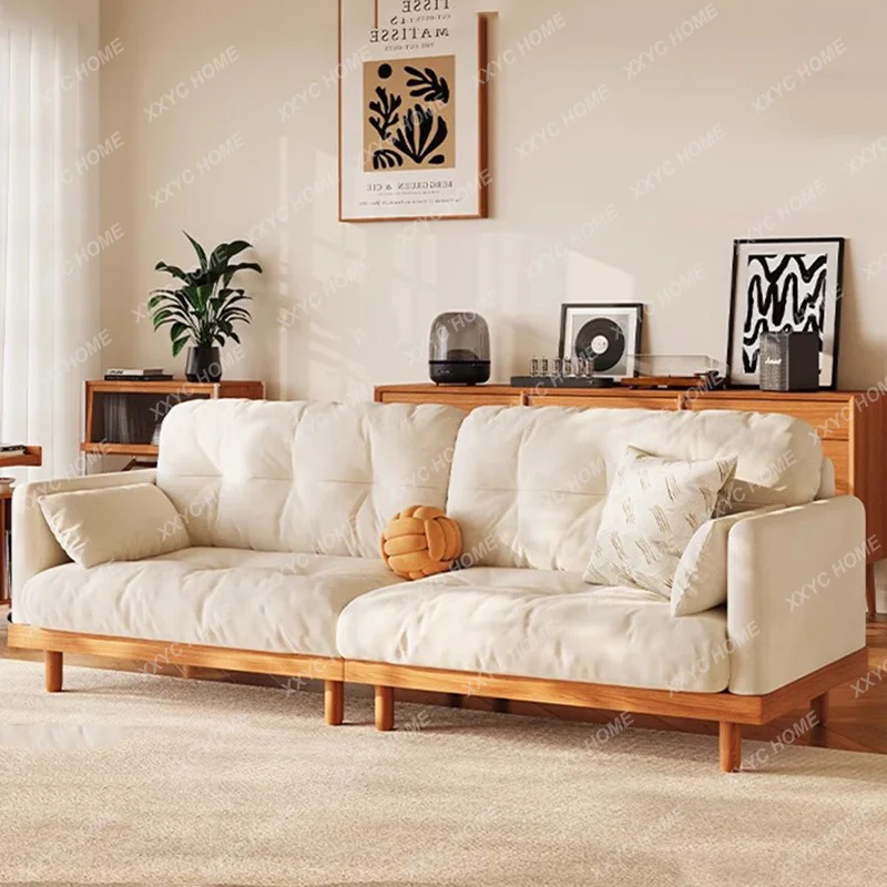 XX  Wood Apartment Sofa Chaise Lounge Recliner Reading White Sofa Cushion Luxury  Home Furn