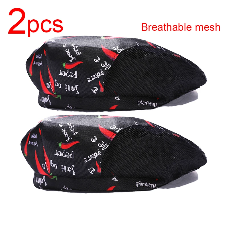 Beret szefa kuchni 2/1 szt. Czapka robocza kucharska do cateringu, kapelusz kucharza do gastronomii, hotelu, restauracji, stołówki, pieczenia, kawiarni, gotowania w domu