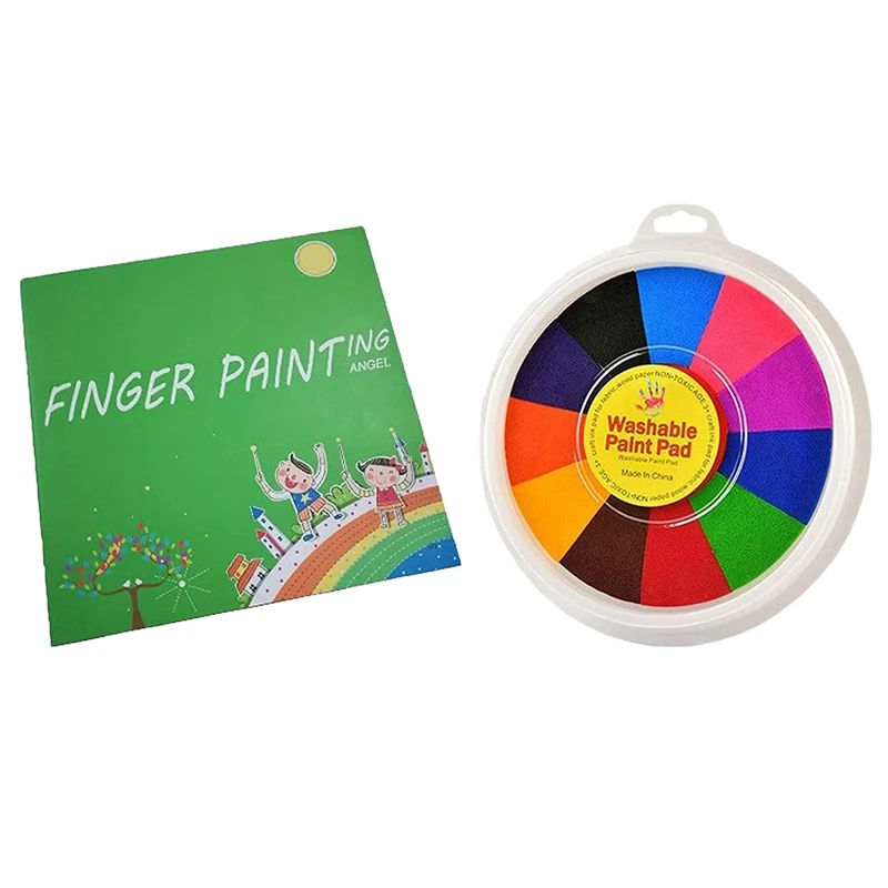 Kit de peinture au doigt pour enfants, peinture au doigt pour tout-petits, peintures lavables pour enfants, fournitures de dessin