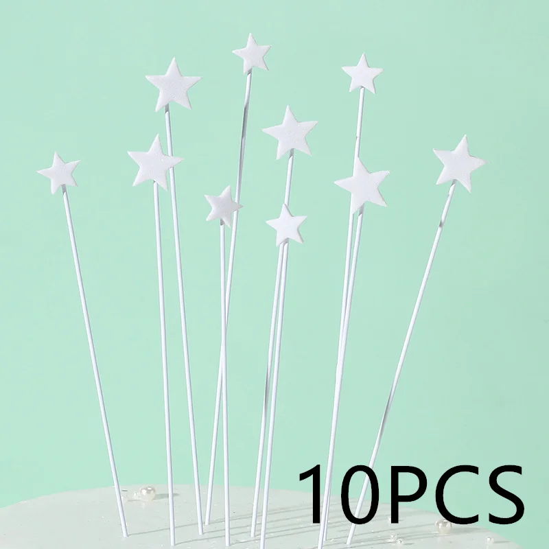 1 Set Farbige Buchstaben Happy Birthday Tortendekoration Gold Kleiner Stern DIY Party Geschenk Cupcake Topper für Babyparty Dessert Dekoration – Detail 10