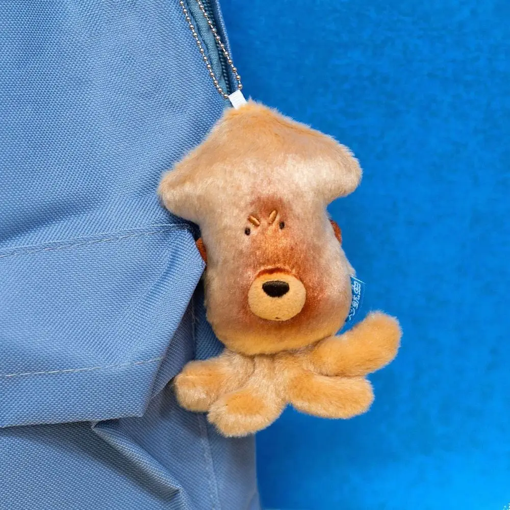 Leuke PP-katoenen inktvis pluche sleutelhanger pluizige comfortabele inktvis pluche pop hanger zachte collectie inktvis pluche sleutelhanger kinderen
