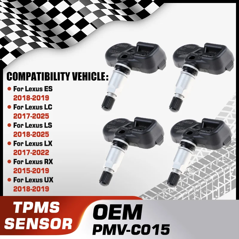 

PMV-C015 Car Tire Pressure Sensor TPMS For Lexus ES Lexus LC Lexus LS Lexus LX Lexus RX Lexus UX 42607-06030 42607-48030 1/4PCS