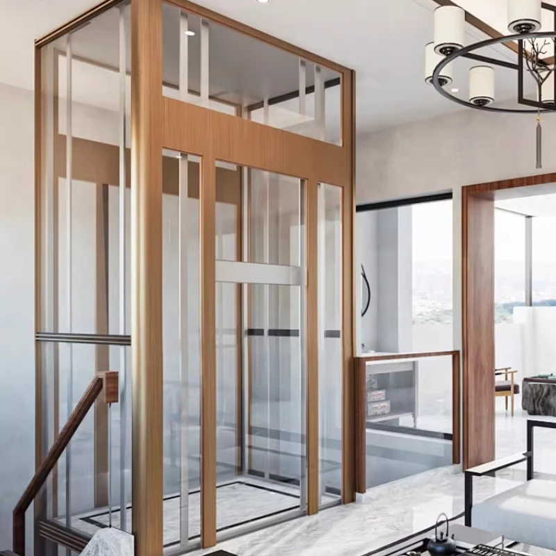 Corridor traction home elevator hydraulic lifting indoor and outdoor self-built house duplex
