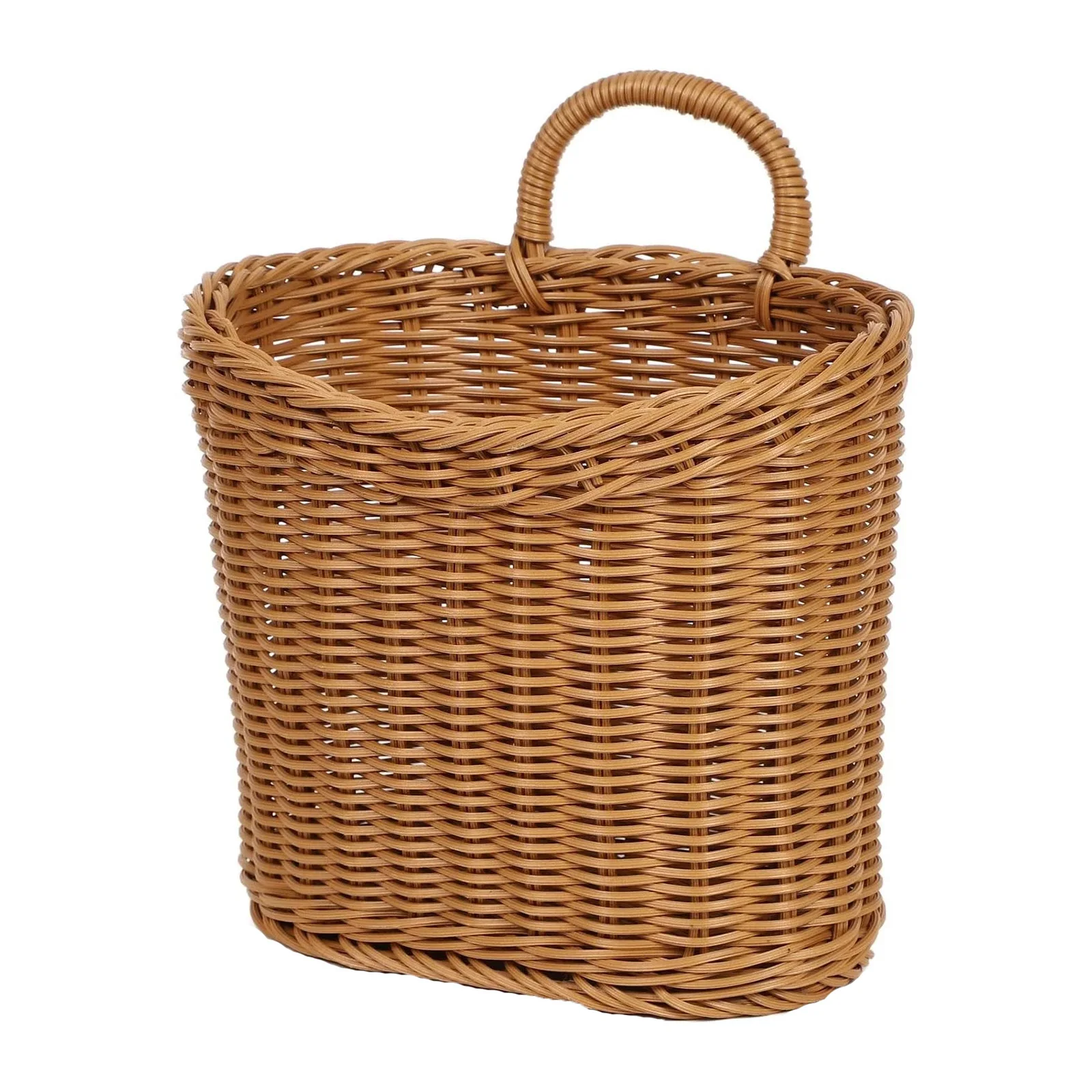 

Настенные плетеные корзины ручной работы из ротанга для дома и свадеб, многофункциональные, большой вместимости, для цветов и хранения