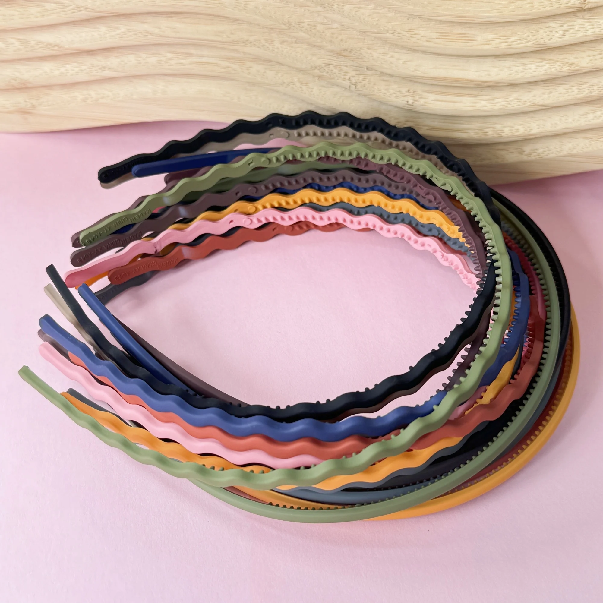 20PCS Matte Thin Headband For Women Girls 0.2inch Wave Hairband Female Hair Hoop Headwear Hair Band Accessorie view 3