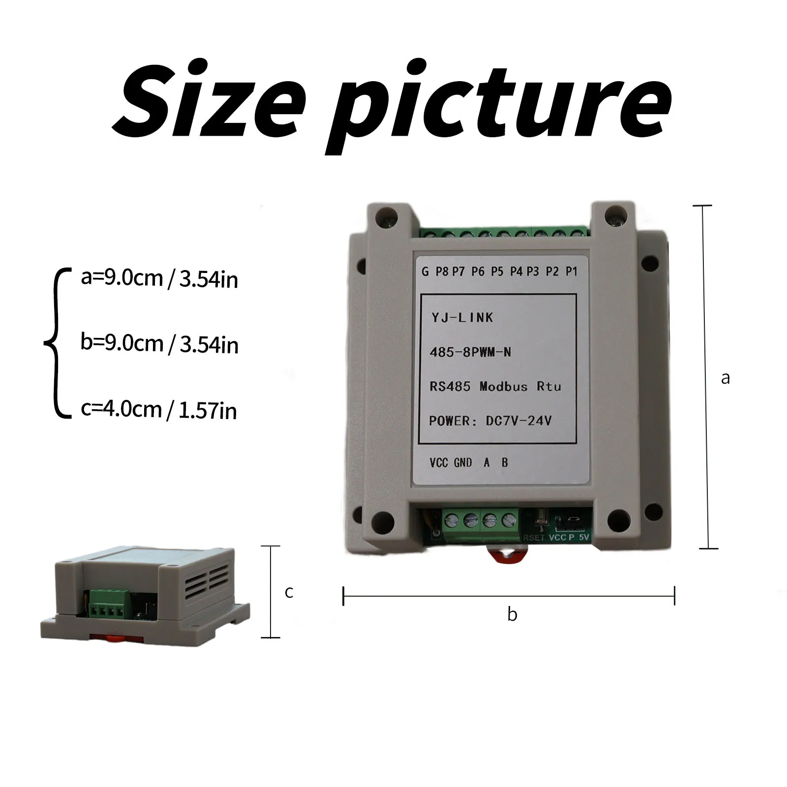 Uscita segnale da 485 a PWM/NPN a 8 canali/Generatore di segnali a impulsi ad onda quadra ad alta frequenza Modbus