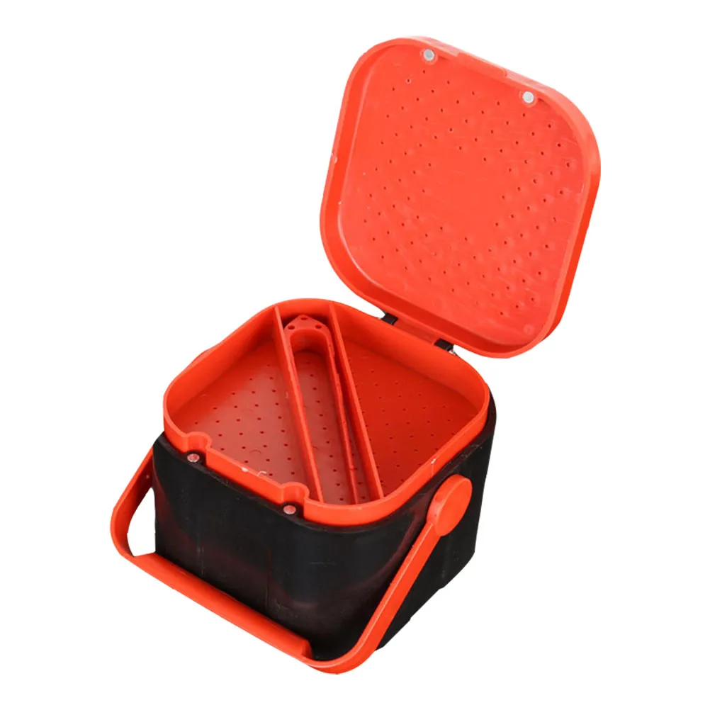 

Heavy Duty Box Lightweight Breathable Live Bait Container For Fishing Tackle Tool Blood Worm Storage Fishing Bait Box