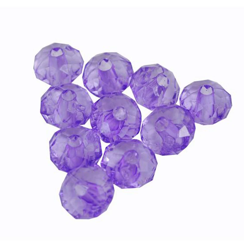 6/8Mm 100/50 Stuks Acryl Gesneden Kralen Sieraden Maken Losse Kralen Diy Voor Hanger Ketting Armband