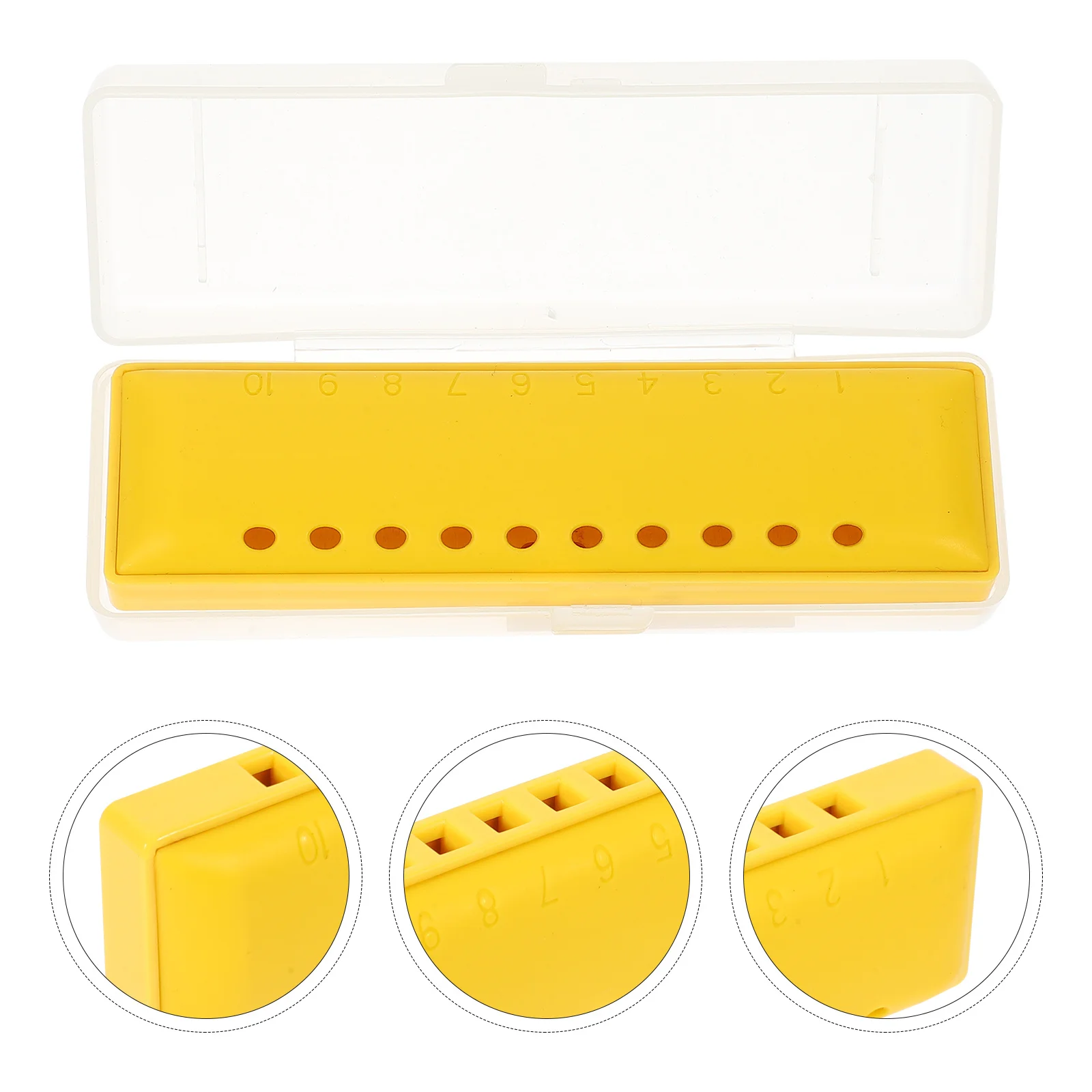 10 ثقوب للأطفال هارمونيكا للمبتدئين آلة موسيقية محمولة للأطفال هدية عيد الميلاد جهاز فم صغير في وقت مبكر