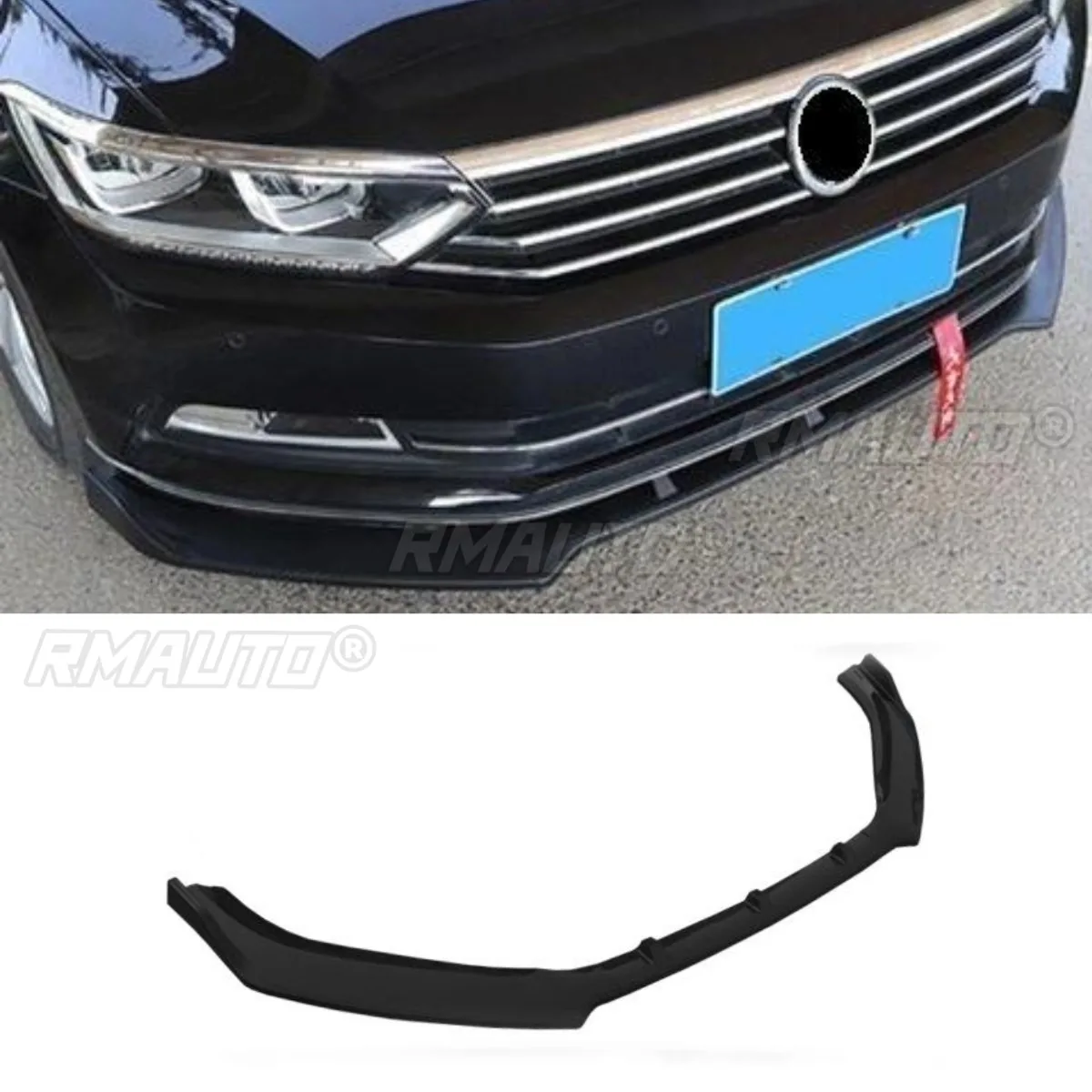 

Car Front Bumper Lip Diffuser Spoiler Glossy Black Body Kit for Volkswagen Magotan B8 2017-2019 Bumper Guard Car Accessories