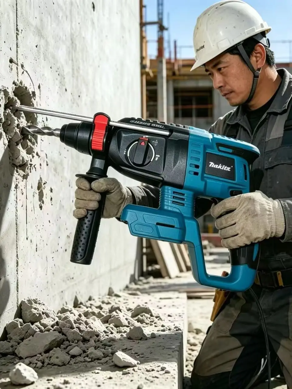 

Original Makita DHR242 18V Rotary Hammer Low Vibration 13.5m/s² Comfortable Operation for Long Drilling Sessions