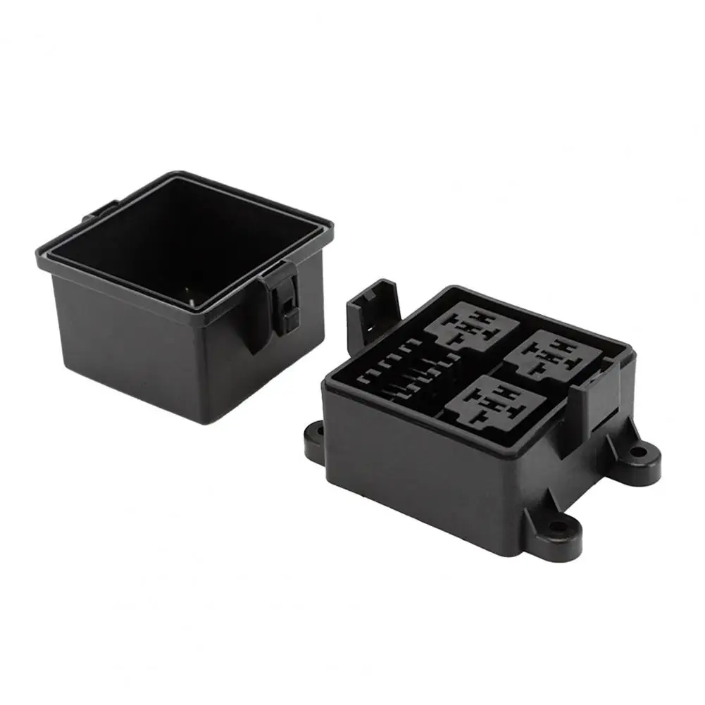 5pin Relay Slot Waterproof 3-way Relay Box for Cars Trucks Boats Ip65 Rated Safe Box with Removable Slots with 4-pin 5-pin 40amp