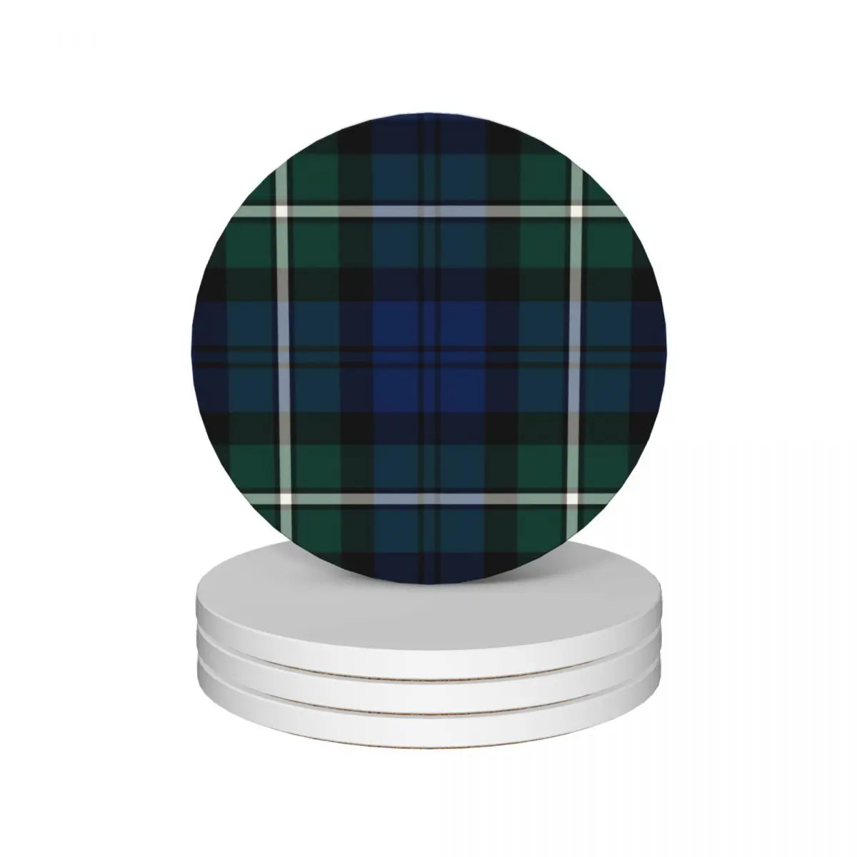 

Clan Forbes Tartan Ceramic Coasters (Set of 4) ceramic stand mat for dishes Coasters