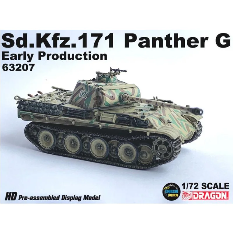 

NEW 1/72 Scale 1/72 Sd.Kfz.171 Panther Ausf.G Early Production Radzymin 1944 WW2 German Weapon Model 63207 Military Collection