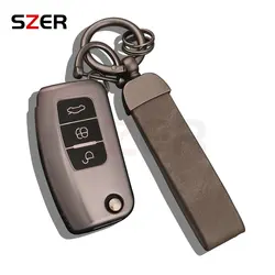 NEW Car Key Case Cover For Ford Fiesta Focus Mondeo Falcon B-Max C-Max S-Max Eco Sport Galaxy Territory TPU Shell Fob Protector