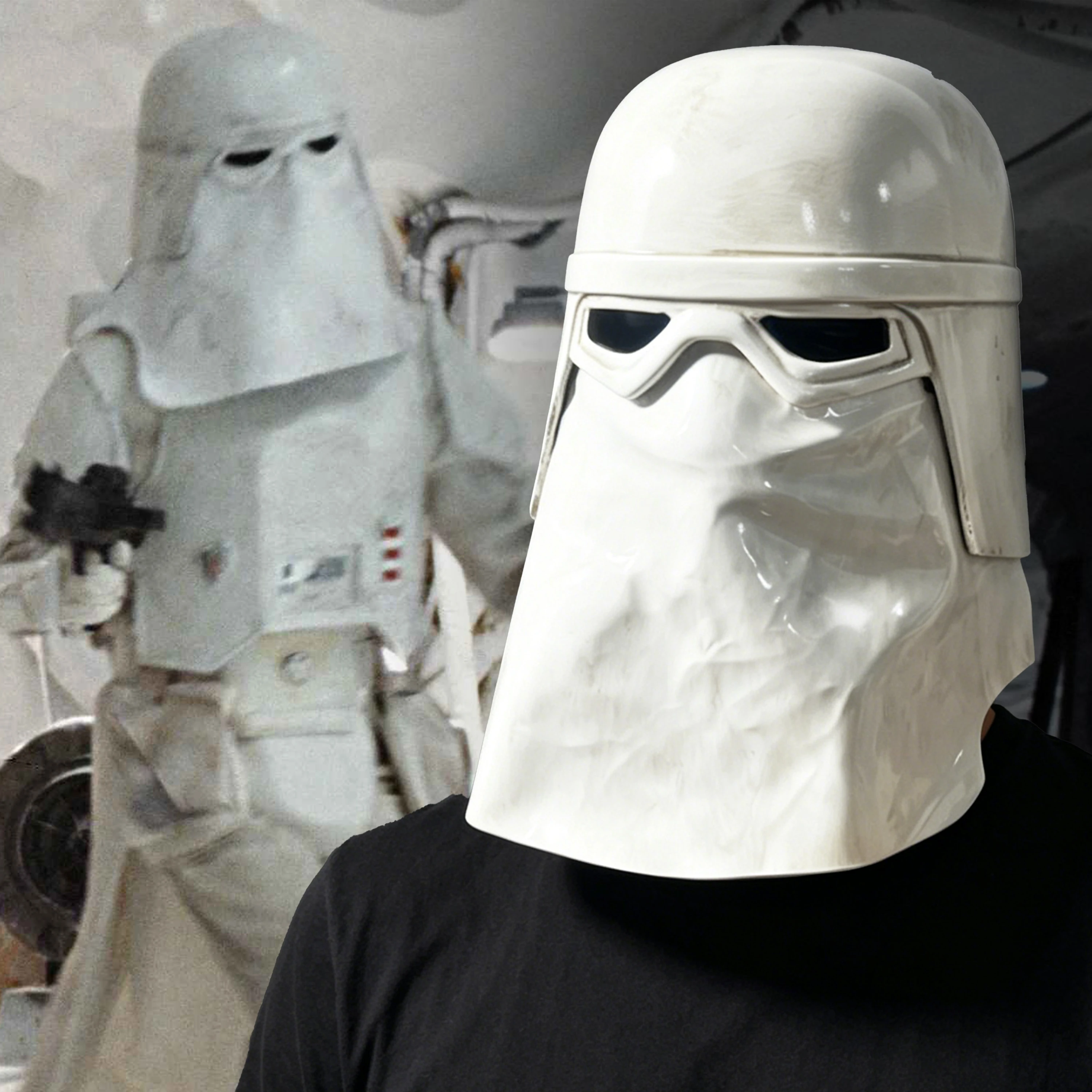 

Star SW Mandalorian Stormtrooper Helmet Weathered Battle Damaged Cosplay Prop Adult Vintage Style Collectible Armor Replica Gift