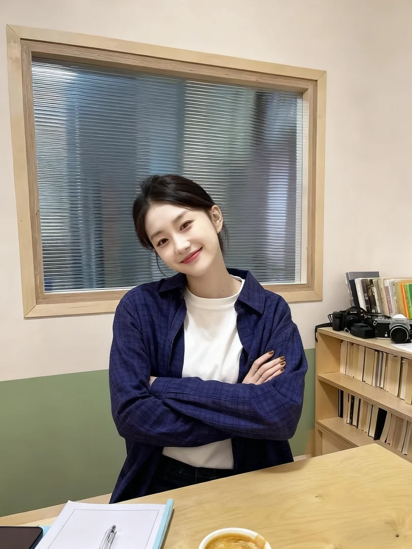 

NUOMICI Korean Popular Women Clothes Navy Blue Striped Long-sleeve Plaid Shirt Loose Casual Outerwear Women Tops Chic Shirt New