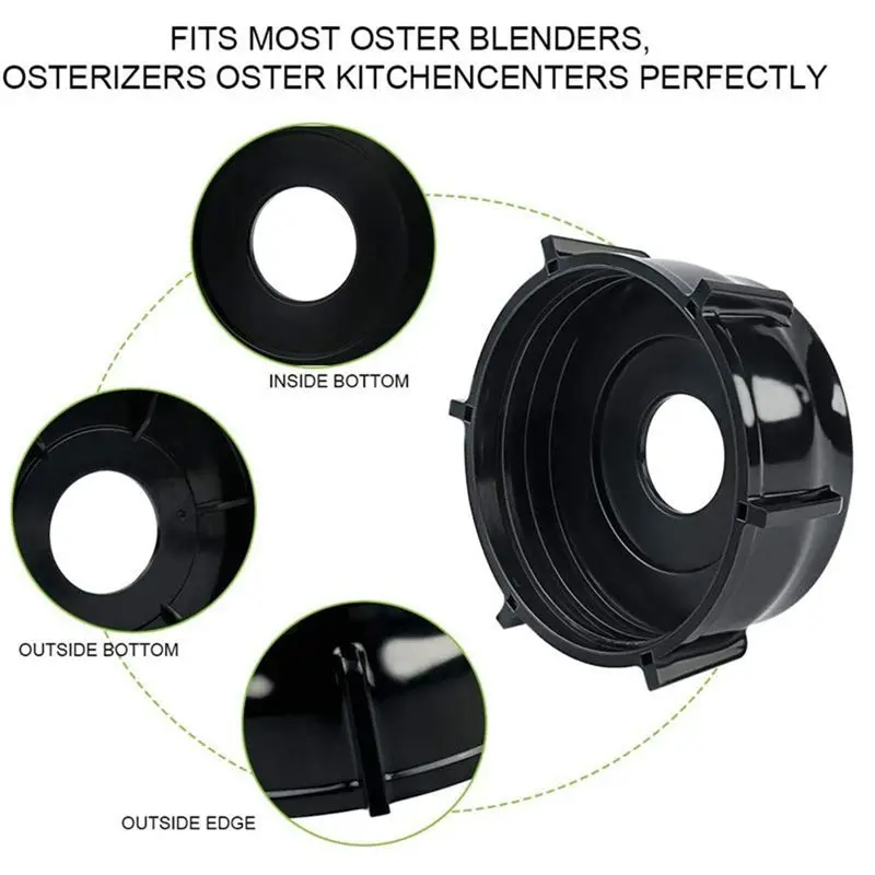 A76G Blender Jar Bottom Base Replacement for Oster Osterizer Blenders 4902-003 Black Blender Parts