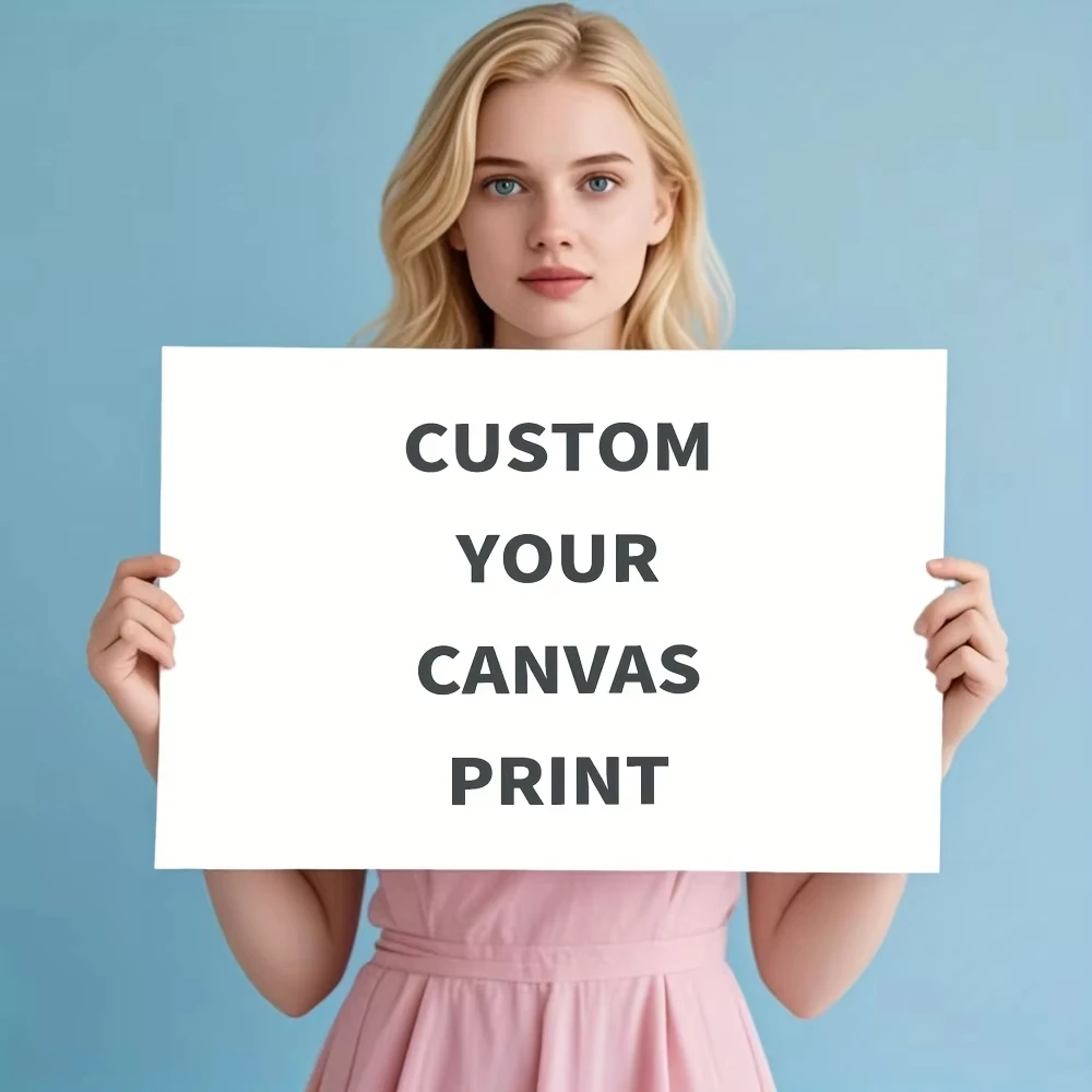 Custom Canvas Print with Your Photo - Personalized Frameless Canvas Printing - Perfect for Home Decor, and All-Season Gifts