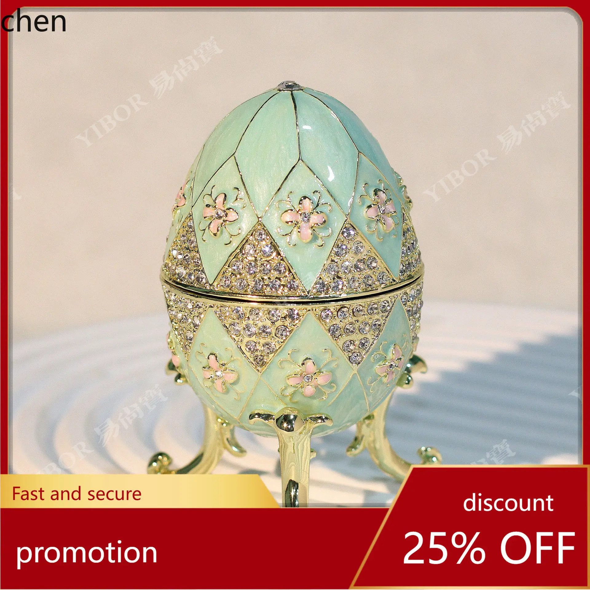 

H1 Enamel Jewelry Box New Easter Egg Creative Ornament Hot Selling Across Borders
