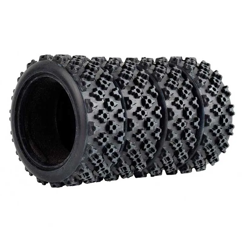 4 neumáticos todoterreno RC de 70 mm para buggy 1/10 |   Ruedas de goma de alto agarre |   Compatible con Tamiya TT01 TT02 XV01 LC Racing HSP HPI