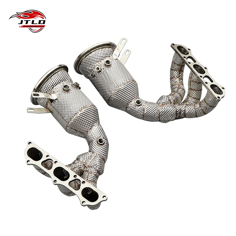 

JTLD High Performance Heat Shield Decat Exhaust Manifold Header For Porsche 992 GT3