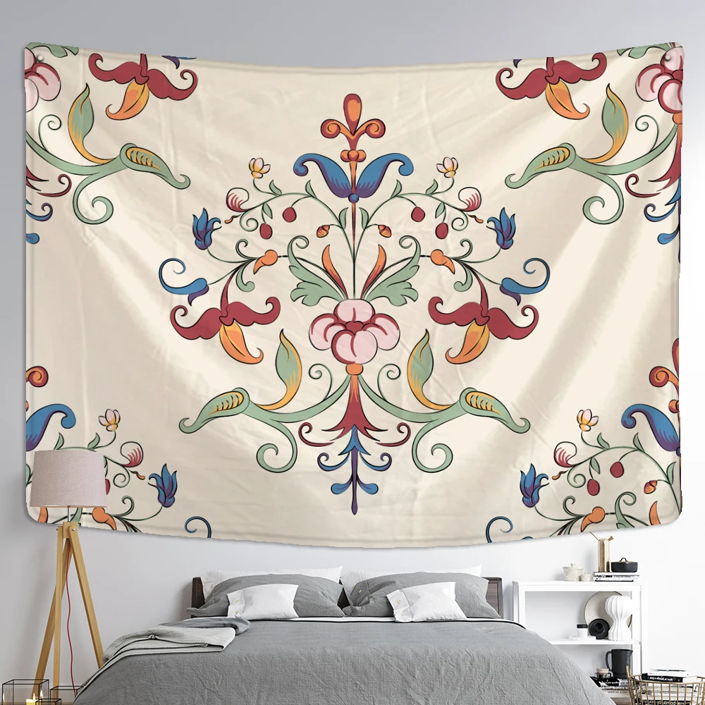 Simple Pattern Tapestry Wall Hanging Psychedelic Witchcraft Mandala Art Three-Dimensional Background Cloth Home Decor