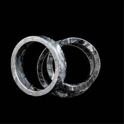 Natural Gibeon Meteorite Women Men Ring Size 5-10 Fashion Silver Plated Ring Drop Shipping AAAAA