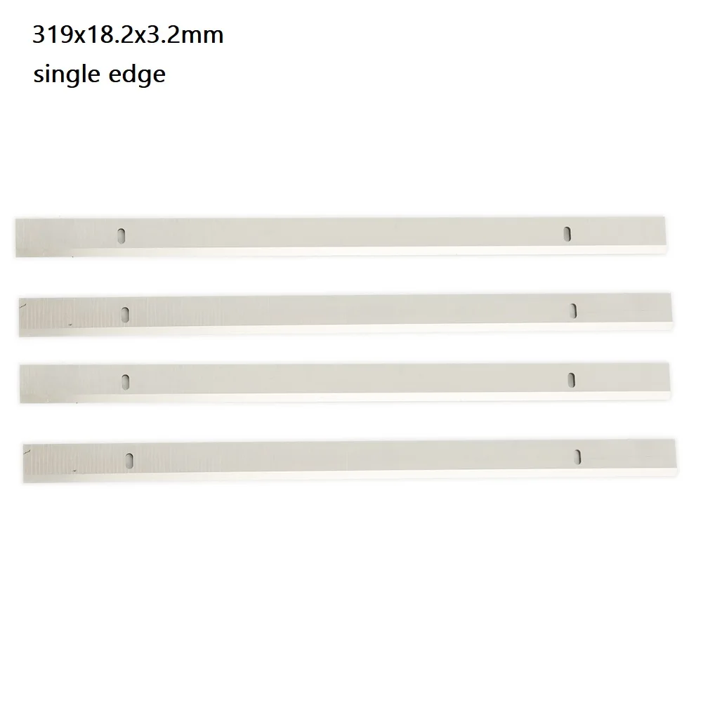 Lame per pialla HSS da 4 pezzi da 13 pollici 319x18.2x3.2mm a bordo singolo/doppio Edg pialla per legno in acciaio ad alta velocità per la lavorazione del legno