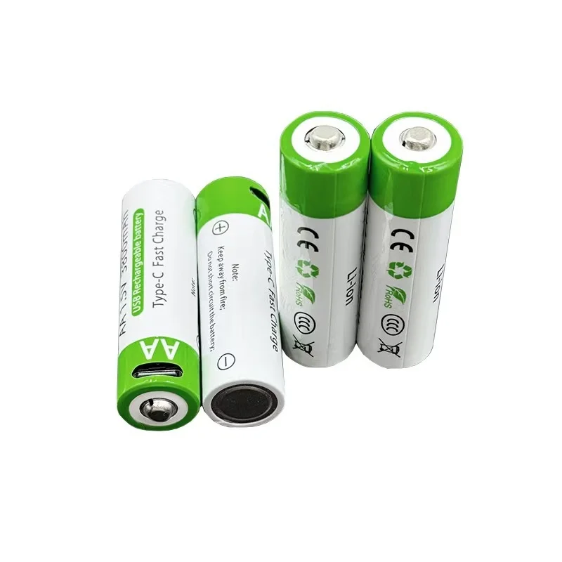 شحن سريع بطارية ليثيوم أيون 1.5 فولت AA بسعة 3800 مللي أمبير وبطارية ليثيوم USB قابلة لإعادة الشحن للوحة مفاتيح الألعاب