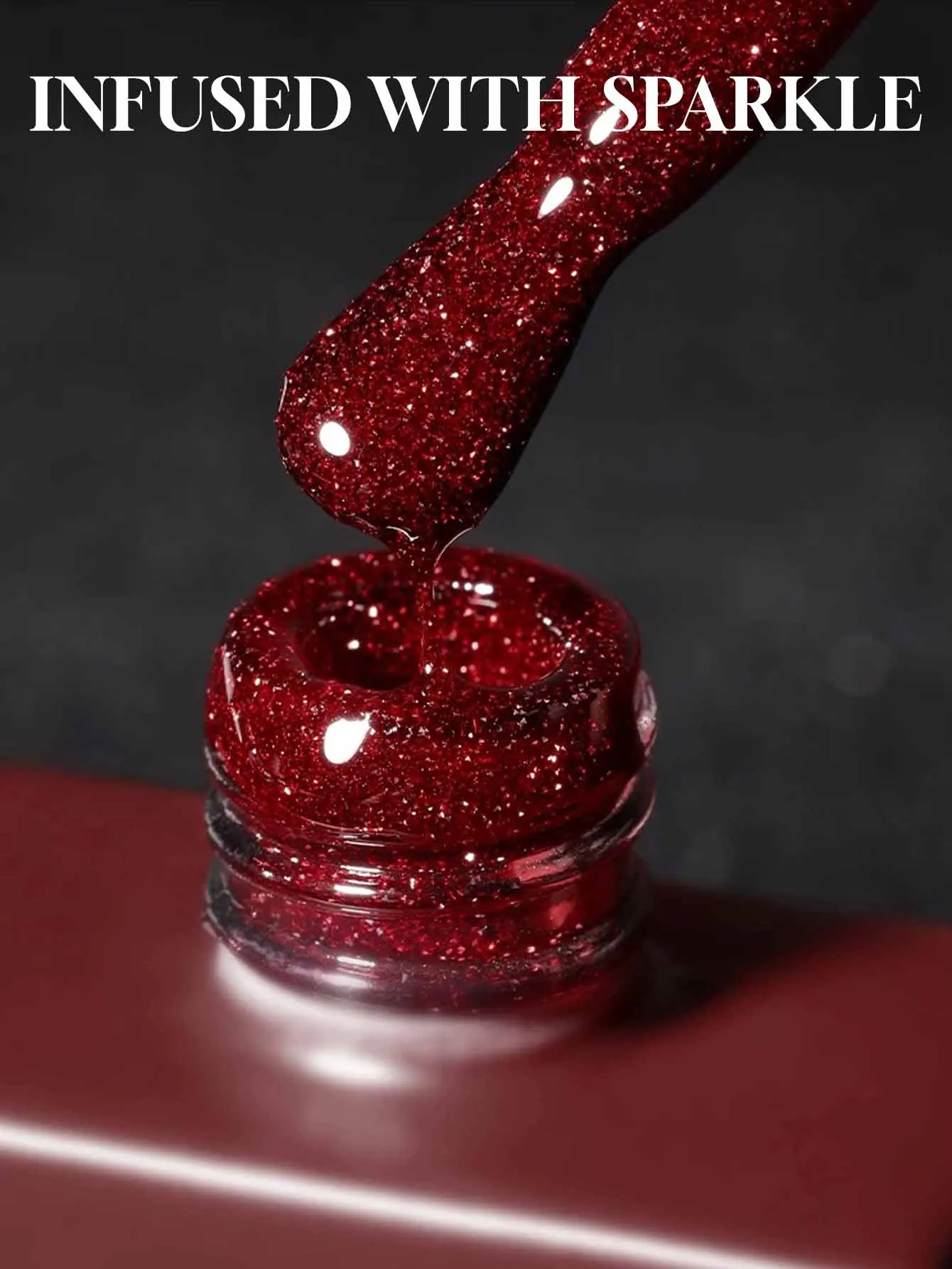 MIANEL 93A 10 مللي النبيذ الأحمر بريق هلام البولندية ميلارد نمط ديسكو البريق لامع مسمار الفن الجلد لهجة تعزيز جديد 2025 #2