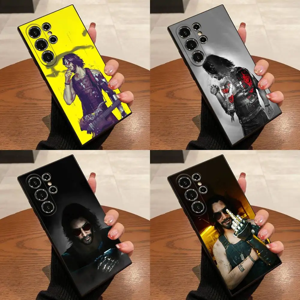 

C-Cyberpunk J-Johnny Silverhand Phone Case For Samsung S25,S24,S21,S22,S23,S30,Ultra,S20,Plus,Fe,Lite,5G Black Box