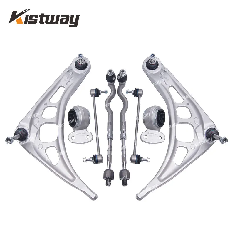 

8PCS Front Ball Joint Stabilizer Link Tie Rod Control Arm Kit For BMW 3 Series E46 E85 31122343353 31122343352