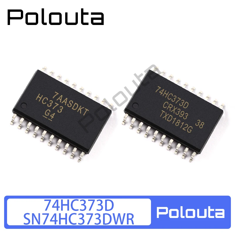 10 Pcs Polouta 74HC373D SN74HC373DWR D DW SOP-20 7.2MM Logic Latch Arduino Nano Free Shipping Integrated Circuit