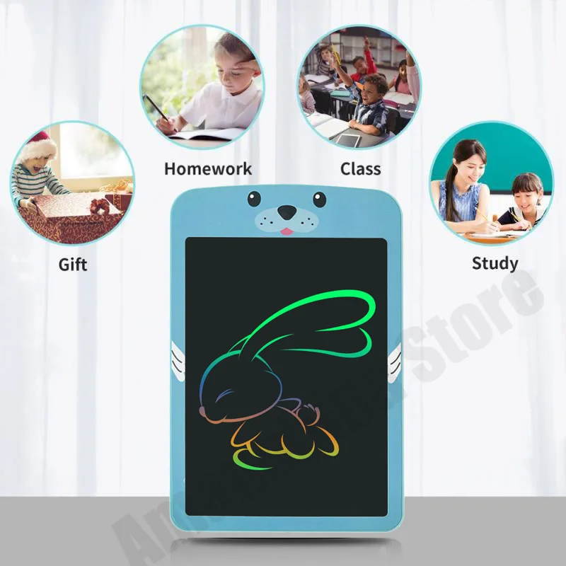 8.5/in Cartoon LCD Writing Tablet Drawing Board Kids Graffiti Sketchpad Toys Handwriting Blackboard Magic Drawing Board Toy Gift