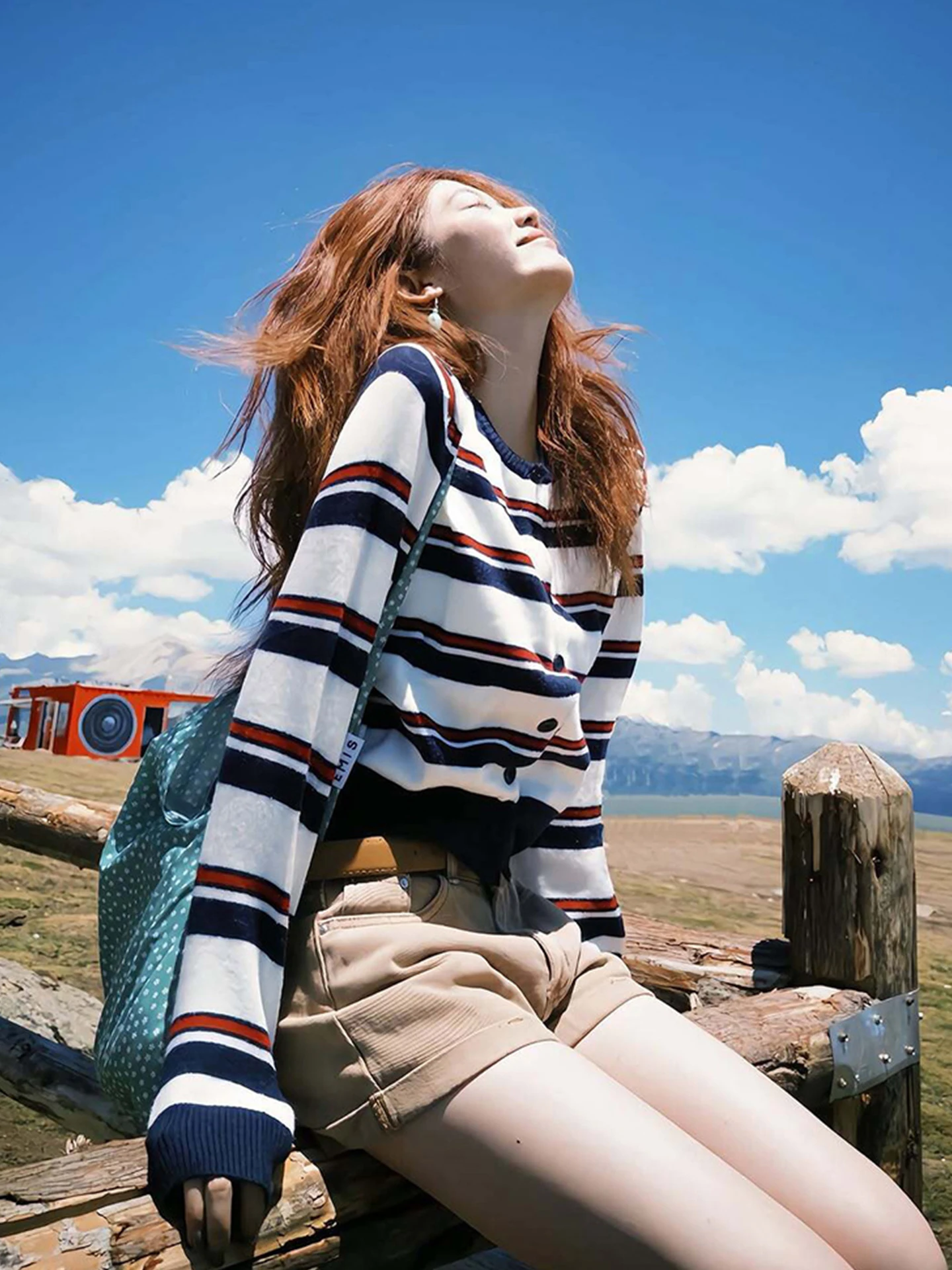 

Корейский Sle Color Blo в полоску Camere вязаный длинный све круглый открытый кардиган женский повседневный модный осенний костюм