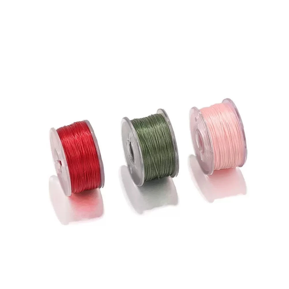 50 Yards 0,3 mm unelastischer Perlenfaden, Rocailles, Kordel, Nylonschnur, Stickgarn für Schmuckherstellung, Zubehör, DIY-Zubehör – Detail 5