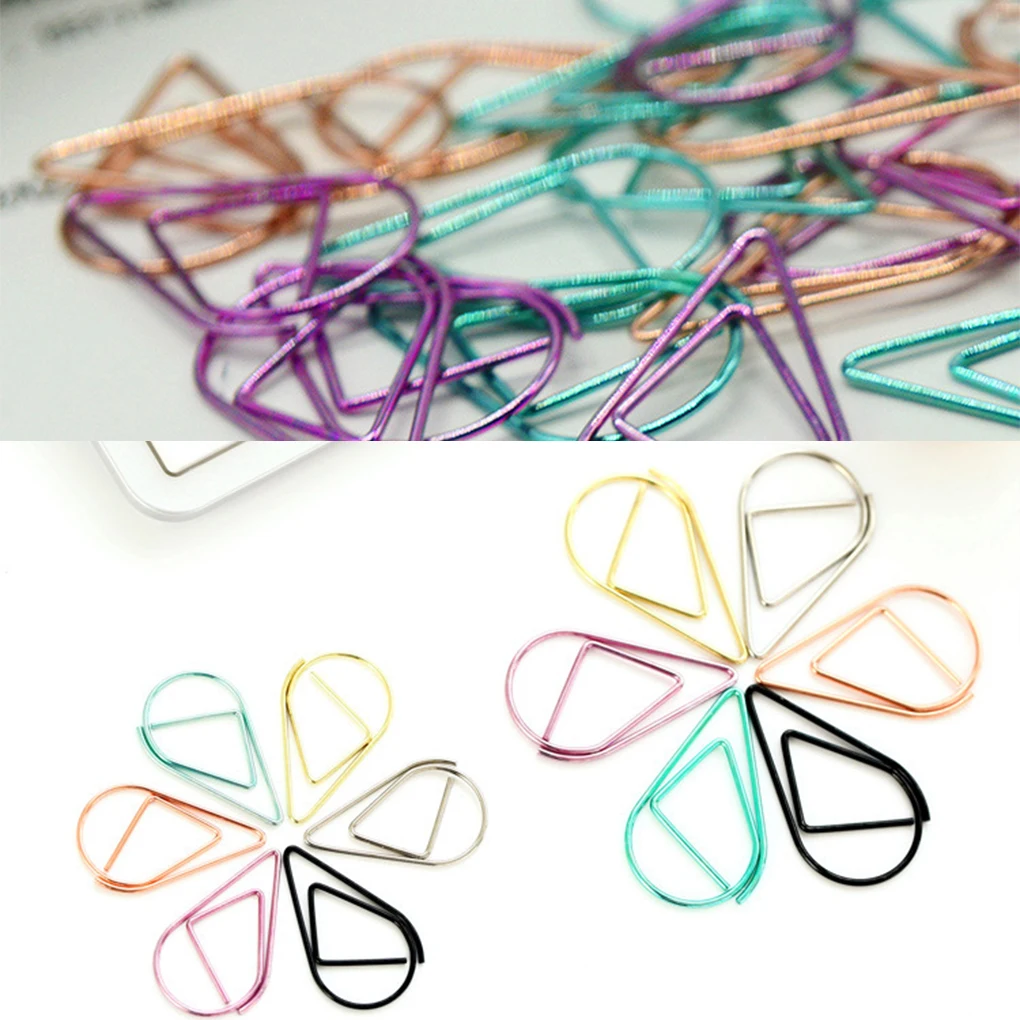 مشابك ورق عتيقة صغيرة للأطفال ، معدنية مجوفة ، منزل ، مكتب ، مستند ، مشابك ملفات ، مستلزمات مكتبية ، أطفال ، 50: