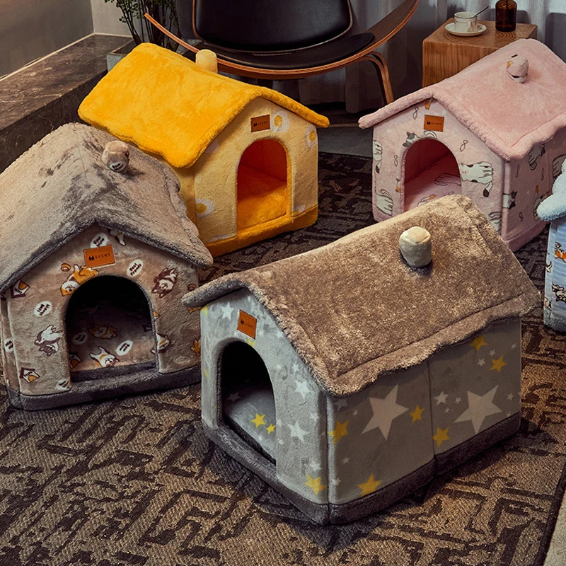 

Dog Kennel Villa Cat Kennel Four Seasons Universal Warm Closed Kitten House Pet Supplies Dog House Pet Bed Dog Bed Pet Supplies